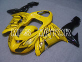 Kawasaki NINJA ZX10R 2006-2007 Injection ABS Fairing - Flame - Black Yellow - MFS5971